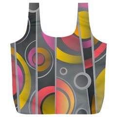 Abstract Colorful Background Grey Full Print Recycle Bag (xxxl)