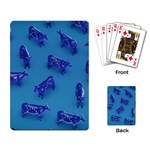 Cow Illustration Blue Playing Cards Single Design (Rectangle) Back