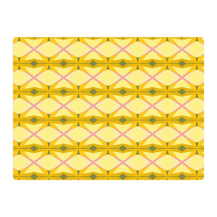 Pattern Pink Yellow Double Sided Flano Blanket (Mini) 