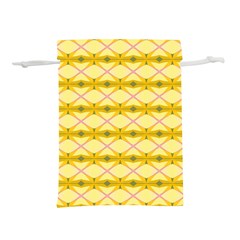 Pattern Pink Yellow Lightweight Drawstring Pouch (m)