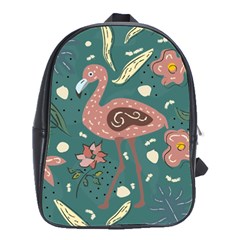 Cute Flamingo School Bag (large) by trulycreative