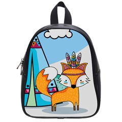 Fox Tribal School Bag (small) by trulycreative