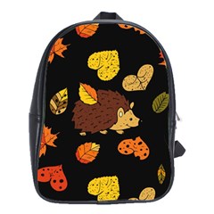 Autumn Hedgehog School Bag (large)