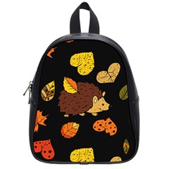 Autumn Hedgehog School Bag (small)