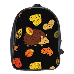 Autumn Hedgehog School Bag (xl) by trulycreative