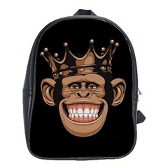 Monkey Crown School Bag (large) by trulycreative
