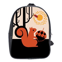 Cute Squirrel School Bag (large)