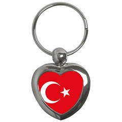 Flag Of Turkey Key Chain (heart) by abbeyz71