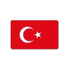 Flag Of Turkey Magnet (name Card) by abbeyz71