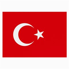 Flag Of Turkey Large Glasses Cloth by abbeyz71