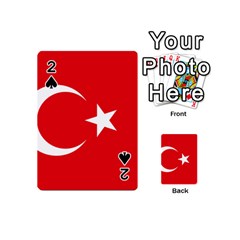 Flag Of Turkey Playing Cards 54 Designs (mini) by abbeyz71