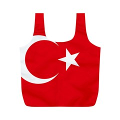 Flag Of Turkey Full Print Recycle Bag (m) by abbeyz71