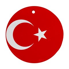 Vertical Flag Of Turkey Ornament (round) by abbeyz71