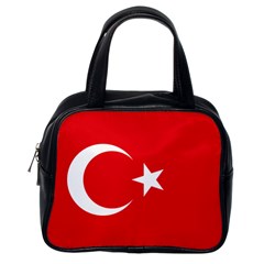 Vertical Flag Of Turkey Classic Handbag (one Side) by abbeyz71