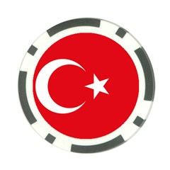 Vertical Flag Of Turkey Poker Chip Card Guard (10 Pack) by abbeyz71