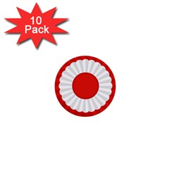 National Cockade Of Turkey 1  Mini Buttons (10 Pack)  by abbeyz71