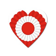 National Cockade Of Turkey Heart Magnet