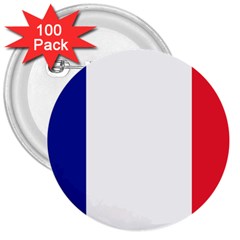 Flag Of France 3  Buttons (100 Pack)  by abbeyz71