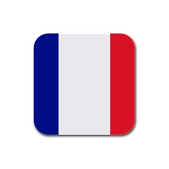 Flag Of France Rubber Square Coaster (4 Pack)  by abbeyz71