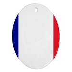 Flag of France Oval Ornament (Two Sides) Front