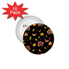 Thanksgiving Turkey Pattern 1 75  Buttons (10 Pack) by Valentinaart