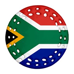 South Africa Flag Round Filigree Ornament (two Sides) by FlagGallery