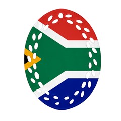 South Africa Flag Oval Filigree Ornament (two Sides) by FlagGallery