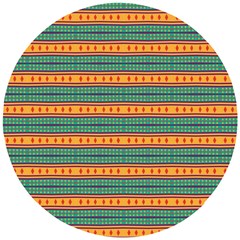 Background Texture Fabric Wooden Puzzle Round