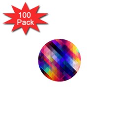 Abstract Background Colorful Pattern 1  Mini Magnets (100 Pack) 