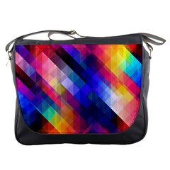 Abstract Background Colorful Pattern Messenger Bag by HermanTelo