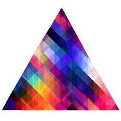 Abstract Background Colorful Pattern Wooden Puzzle Triangle by HermanTelo