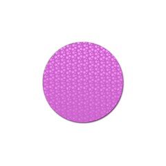 Background Polka Pink Golf Ball Marker by HermanTelo