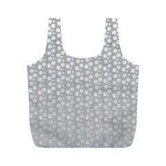 Background Polka Grey Full Print Recycle Bag (m)