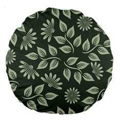 Flowers Pattern Spring Nature Large 18  Premium Round Cushions by HermanTelo