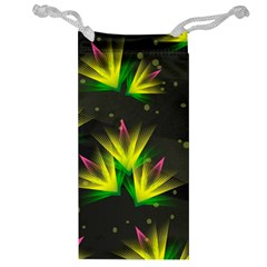 Floral Abstract Lines Jewelry Bag by HermanTelo