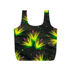 Floral Abstract Lines Full Print Recycle Bag (s) by HermanTelo
