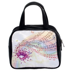 Music Notes Abstract Classic Handbag (two Sides) by HermanTelo