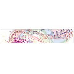Music Notes Abstract Large Flano Scarf 