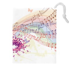 Music Notes Abstract Drawstring Pouch (5xl)