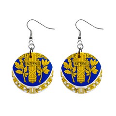 Coat O Arms Of The French Republic Mini Button Earrings by abbeyz71