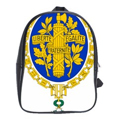 Coat O Arms Of The French Republic School Bag (xl) by abbeyz71