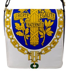 Coat Of Arms Of The French Republic Flap Closure Messenger Bag (s) by abbeyz71