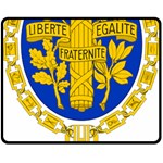 Coat Of Arms Of The French Republic Double Sided Fleece Blanket (Medium)  58.8 x47.4  Blanket Back