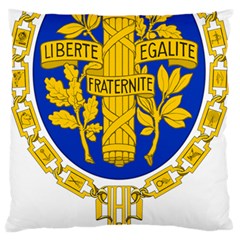 Coat Of Arms Of The French Republic Large Flano Cushion Case (one Side) by abbeyz71