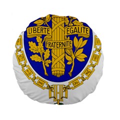 Coat Of Arms Of The French Republic Standard 15  Premium Flano Round Cushions by abbeyz71