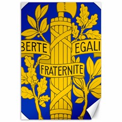 Arms Of The French Republic Canvas 12  X 18  by abbeyz71