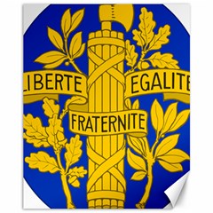 Arms Of The French Republic Canvas 11  X 14  by abbeyz71