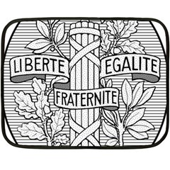 Arms Of The French Republic  Fleece Blanket (mini) by abbeyz71