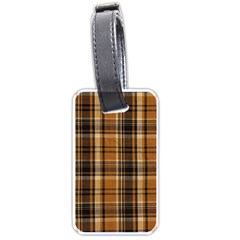 Tartan Design Luggage Tag (one Side) by impacteesstreetwearfour