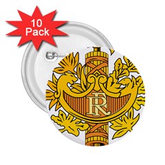 French Republic Diplomatic Emblem 2 25  Buttons (10 Pack)  by abbeyz71